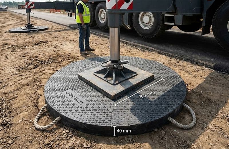 Round Composite Outrigger Pad